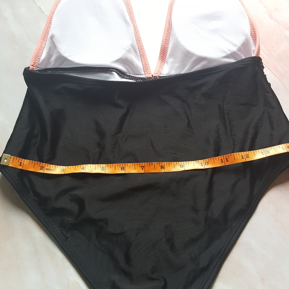 💕 Pink & Black Colorblock One Piece - Picture 6 of 8